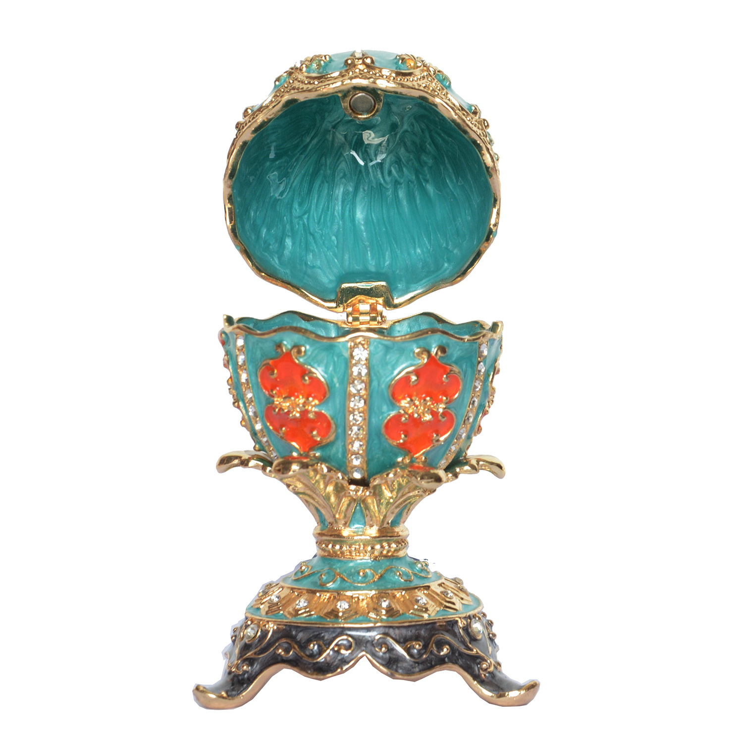 Paasei blauwe sieradendoosje v - Vintage Collectible Jewelry recensie en prijs