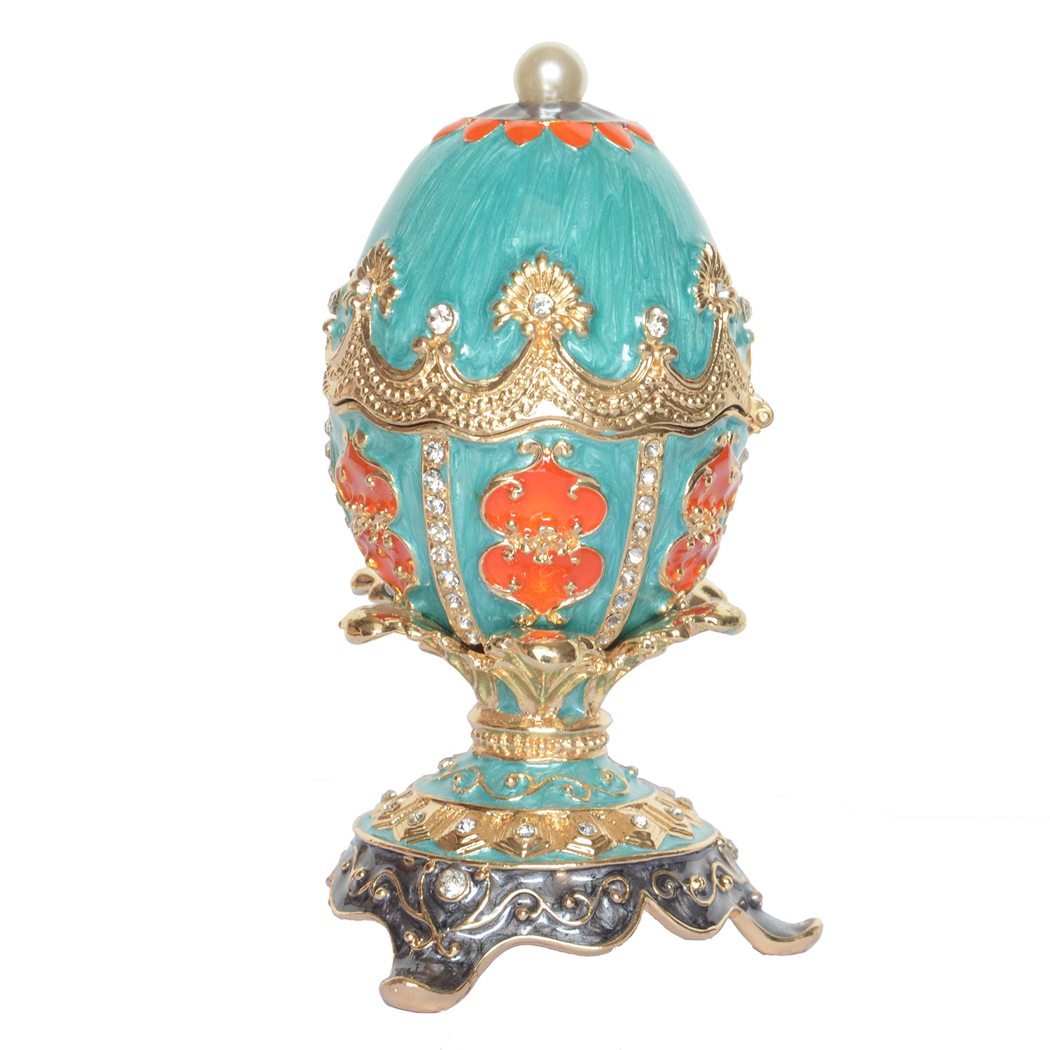 Paasei blauwe sieradendoosje v - Vintage Collectible Jewelry recensie en prijs